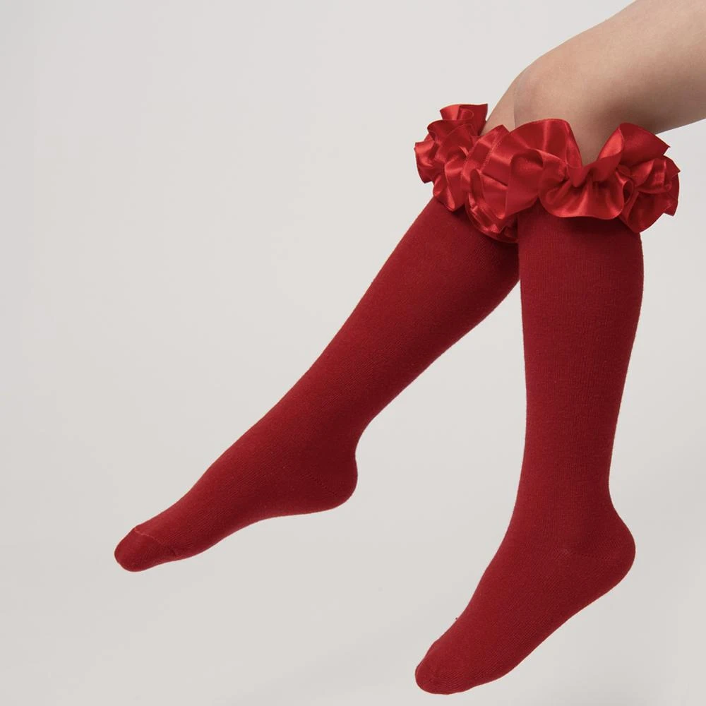 商品Caramelo Kids|Knee High Socks Red,价格¥96,第4张图片详细描述