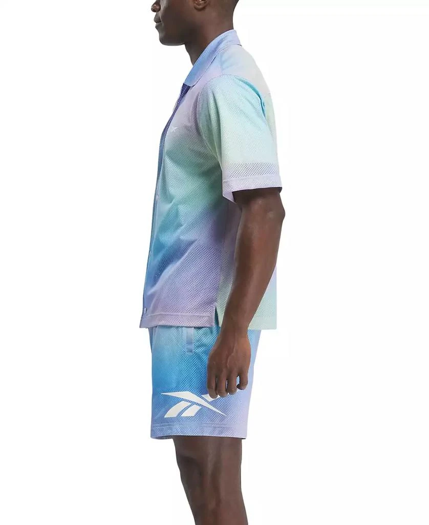 商品Reebok|Men's Classics Dopamine Regular-Fit Ombré Printed Mesh Shorts,价格¥158,第3张图片详细描述