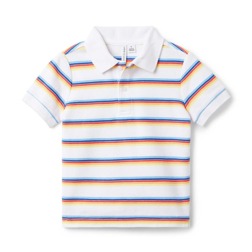 商品Janie and Jack|Striped Pique Polo (Toddler/Little Kids/Big Kids),价格¥216,第1张图片