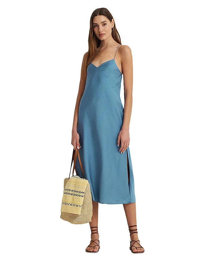 商品Ralph Lauren|Featherweight Charmeuse Slip Dress,价格¥418,第1张图片