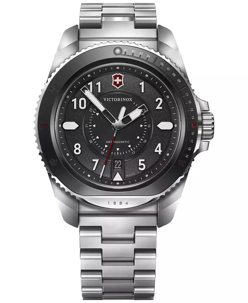 商品Victorinox|Men's Swiss Journey 1884 Stainless Steel Bracelet Watch 43mm,价格¥3635,第1张图片