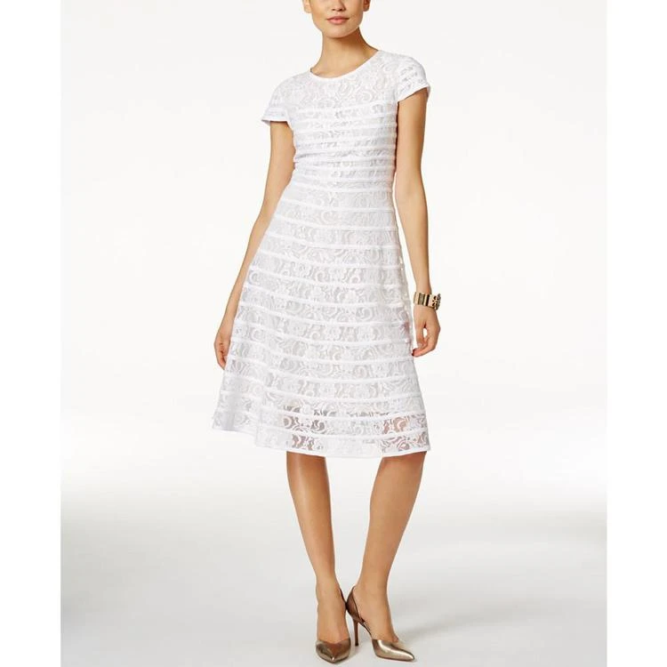 商品Alfani|Lace Fit & Flare Dress, Created for Macy's,价格¥423,第1张图片