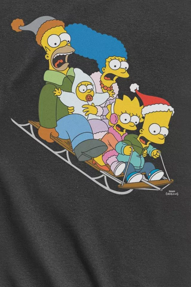 商品Urban Outfitters|The Simpsons Sled Family Tee,价格¥272,第2张图片详细描述