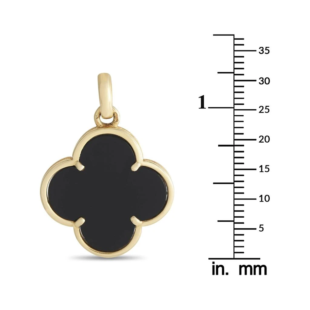 商品[二手商品] Van Cleef & Arpels|Van Cleef & Arpels Vintage Alhambra 18K Yellow Gold Onyx Pendant,价格¥30308,第4张图片详细描述