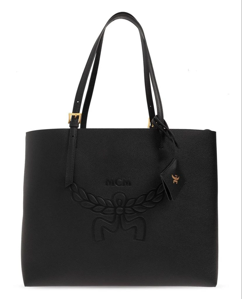 商品MCM|MCM Himmel Logo Debossed Medium Tote Bag,价格¥9003,第1张图片