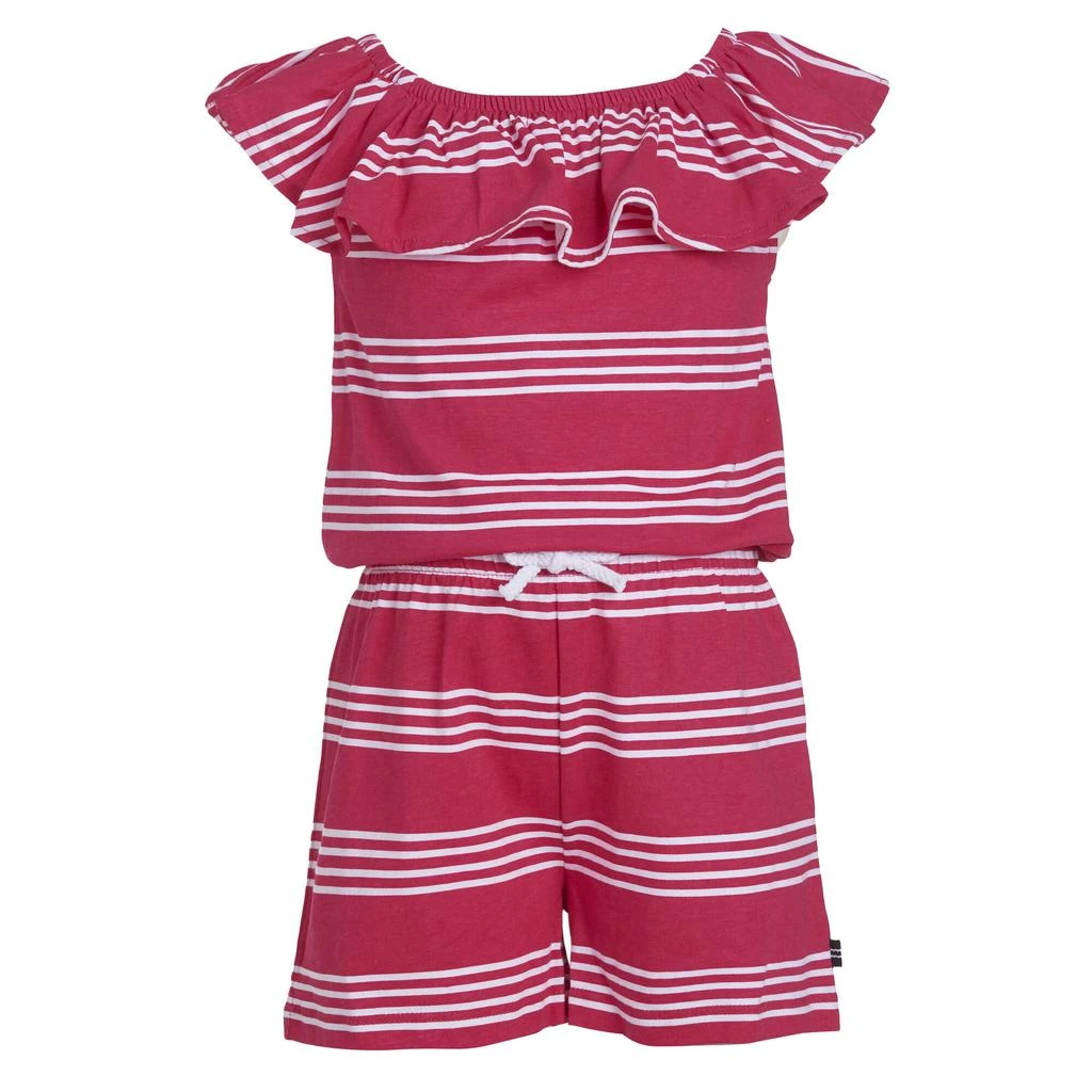 商品Nautica|Nautica Little Girls' Striped Knit Romper (4-7),价格¥88,第2张图片详细描述