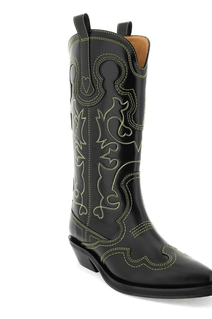 商品Ganni|Embroidered western boots,价格¥2566,第4张图片详细描述
