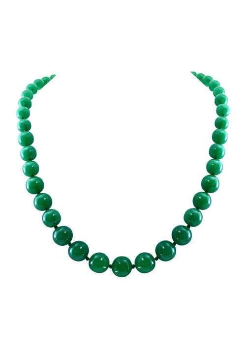 商品Effy|339 ct. t.w. Jade Necklace in 14K Yellow Gold,价格¥3276,第1张图片