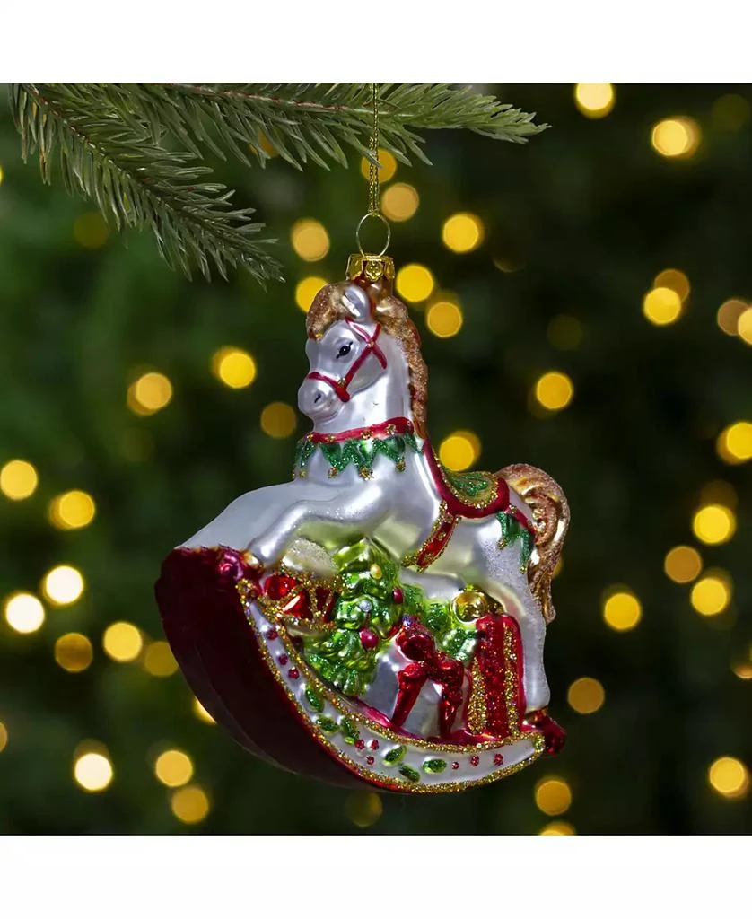 商品Northlight|Traditional Rocking Horse with Gifts Christmas Ornament,价格¥189,第2张图片详细描述