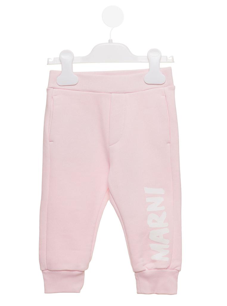 Marni Kids Babys Pink Tracksuit Pants With Logo商品第1张图片规格展示