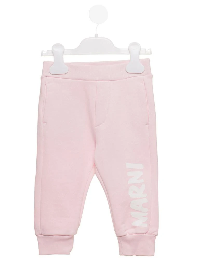 商品Marni|Marni Kids Babys Pink Tracksuit Pants With Logo,价格¥718,第1张图片