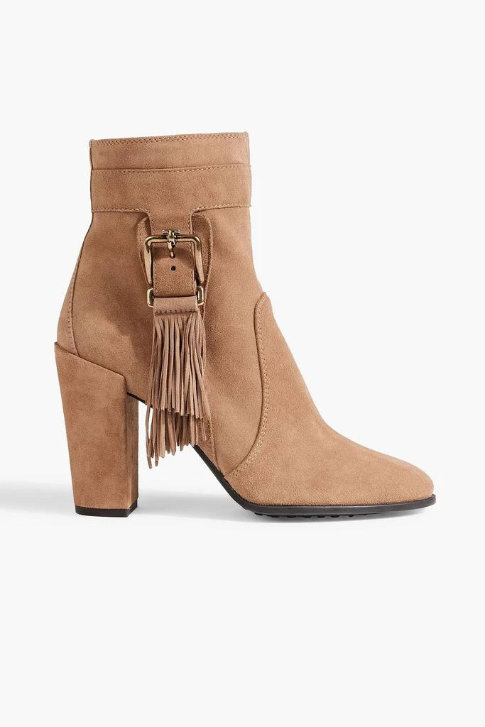 商品Tod's|Fringed suede ankle boots,价格¥2464,第1张图片