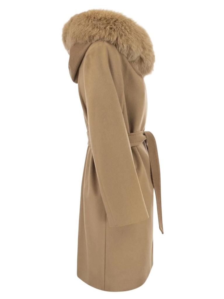 Max Mara Studio Women's  Beige Other Materials Coat商品第3张图片规格展示