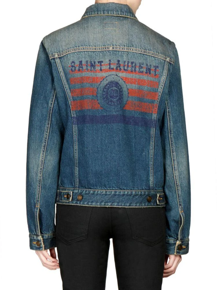 商品Yves Saint Laurent|Logo Back Denim Jacket,价格¥13021,第1张图片