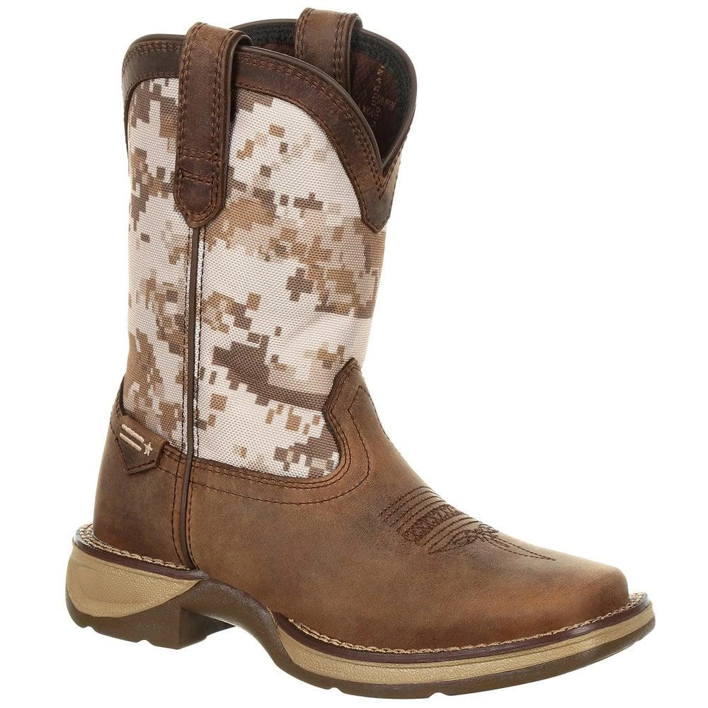 商品Durango|Lil' Rebel Durango Desert Camo Square Toe Wellington Boot (Toddler-Big Kid),价格¥749,第2张图片详细描述