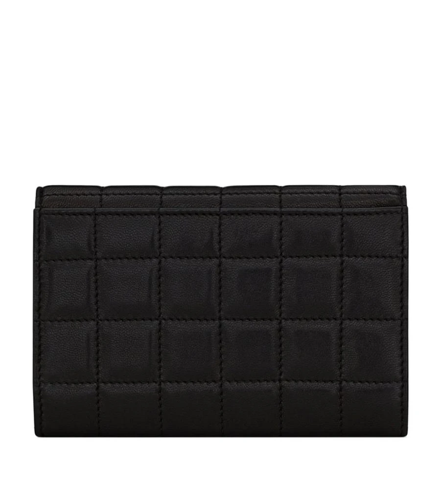 商品Yves Saint Laurent|Leather Quilted Monogram Wallet,价格¥4501,第3张图片详细描述