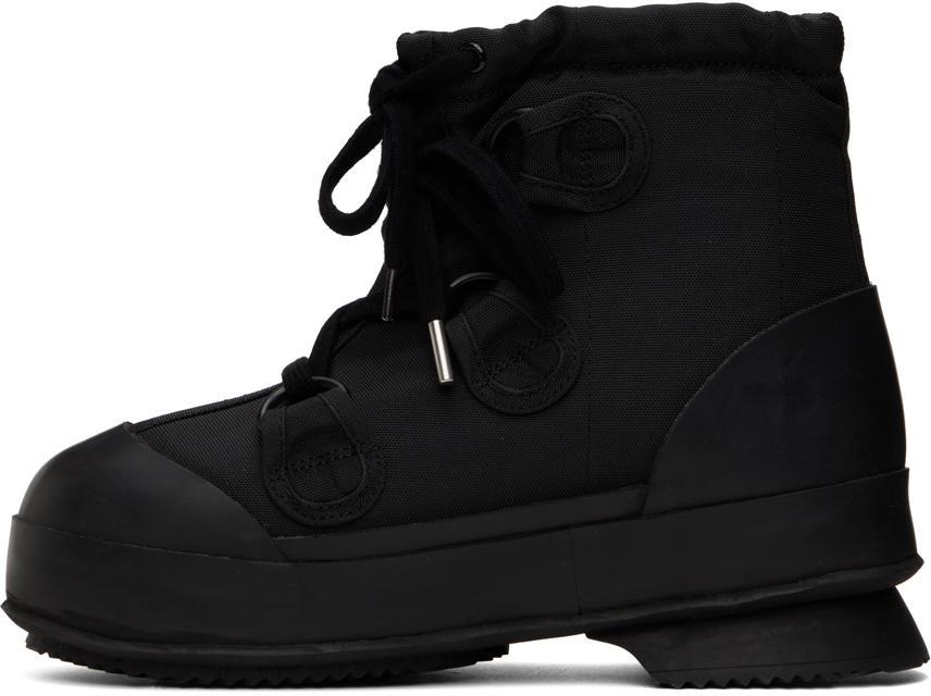 商品Acne Studios|Black Lace-Up Ankle Boots,价格¥3938,第5张图片详细描述