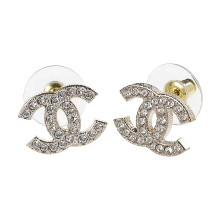 商品[国内直发] Chanel|香奈儿 品牌标志 金属 耳环 女款 金色,价格¥6583,第4张图片详细描述