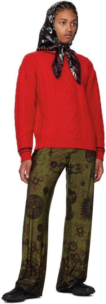 商品MARINE SERRE|Red Striped Sweater,价格¥2280,第4张图片详细描述