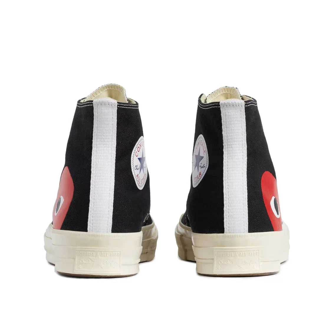 CDG x Converse 197Os chuck tavlor all star hi 川 久保玲爱心联名款 乘风破浪的姐姐 防滑耐磨 高帮 帆布鞋 男女同款 黑色AZK112-1 商品