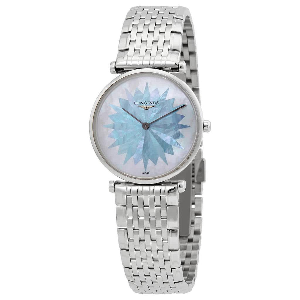 Longines La Grande Classique Quartz Blue Star Mother of Pearl Dial Ladies Watch L4.512.4.03.6商品第1张图片规格展示