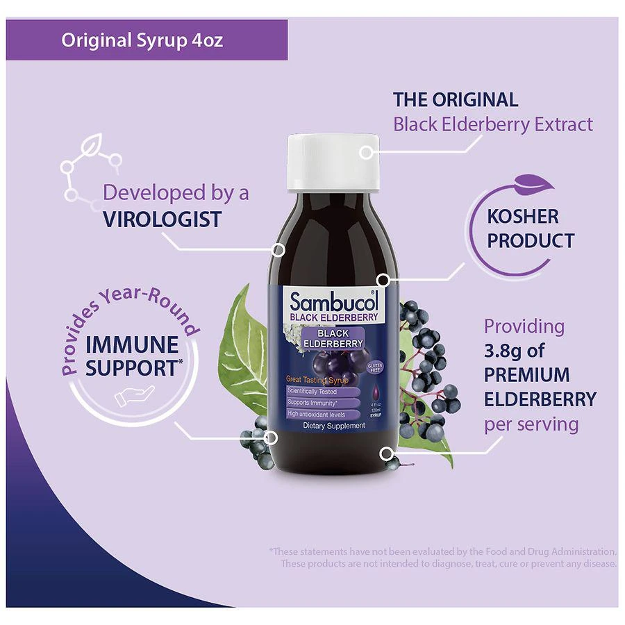 Black Elderberry Original Immune Support Syrup 商品