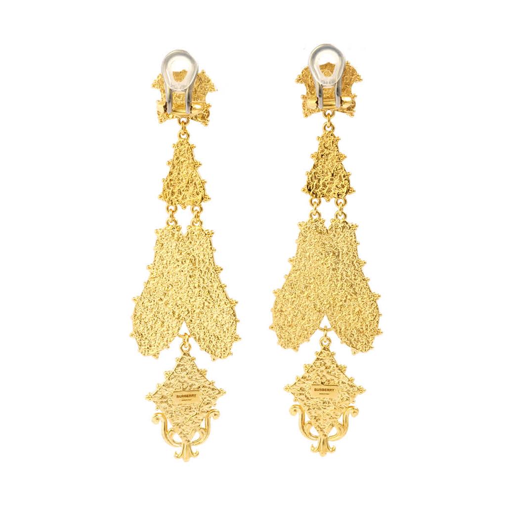 Burberry Regal Butterly Resin And Gold-plated Drop Earrings商品第2张图片规格展示