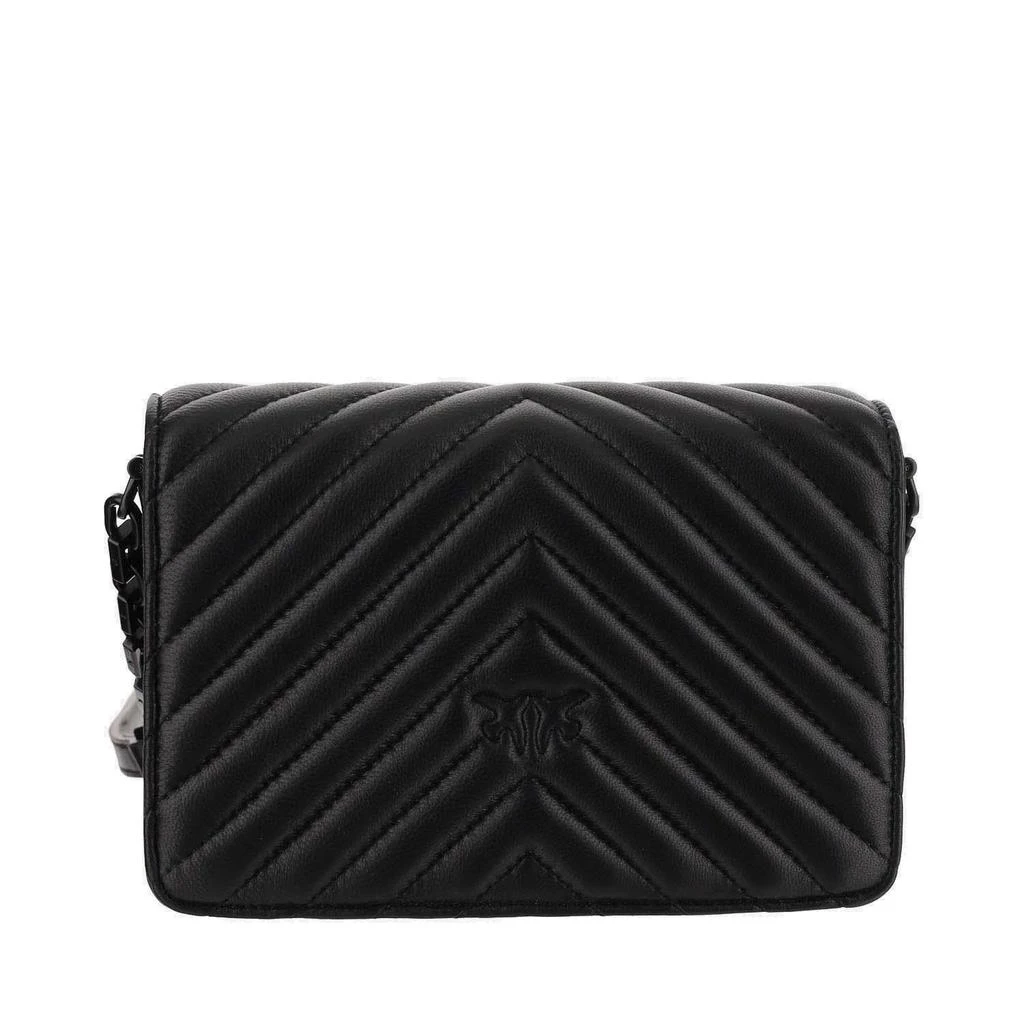 商品PINKO|Pinko Logo-Plaque Quilted Crossbody Bag,价格¥1509,第2张图片详细描述