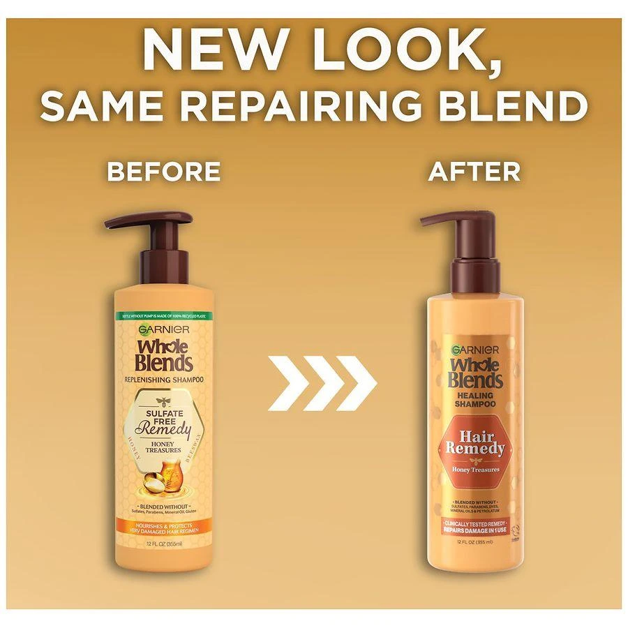 商品Garnier Whole Blends|Sulfate Free Remedy Honey Shampoo for Dry to Very Dry  Hair,价格¥72,第3张图片详细描述