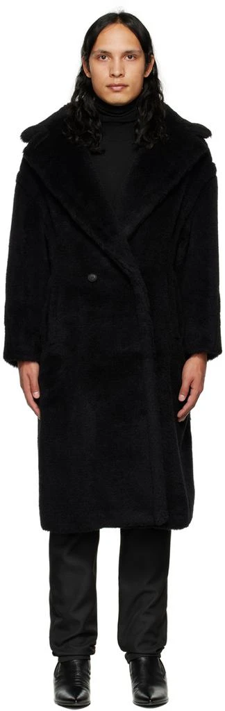 商品Max Mara|Black Teddy Bear Icon Coat,价格¥16485,第1张图片