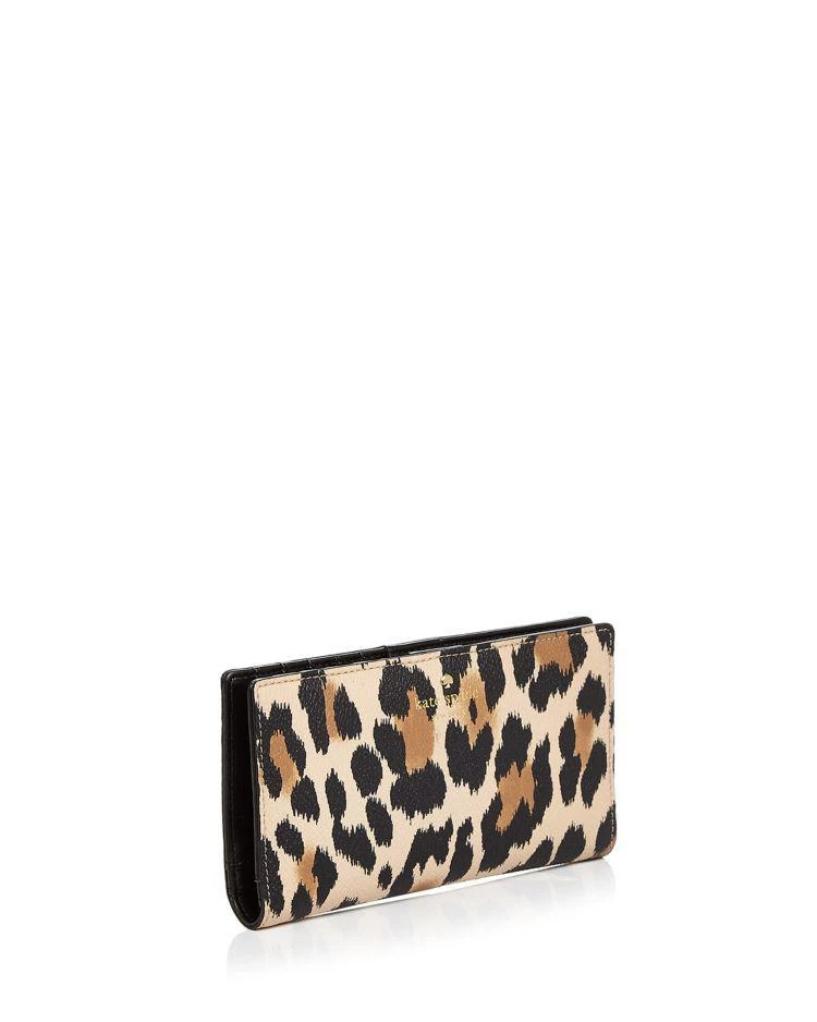 商品Kate Spade|Hyde Lane Stacy Leopard Print Leather Wallet,价格¥524,第2张图片详细描述