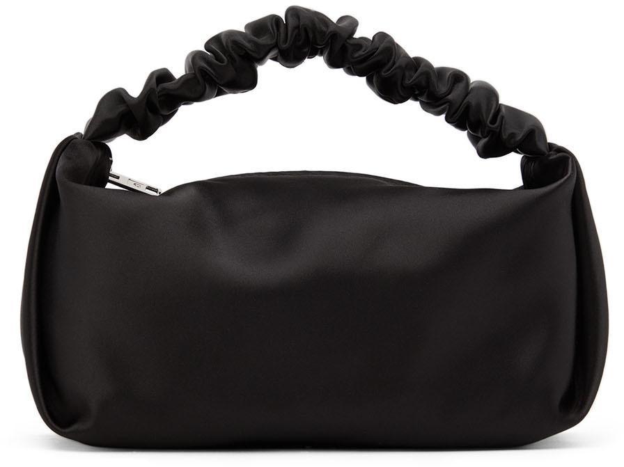 商品Alexander Wang|Black Mini Scrunchie Top Handle Bag,价格¥2623,第1张图片