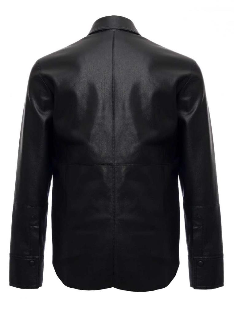 Nanushka Black Vegan Leather Shirt商品第2张图片规格展示