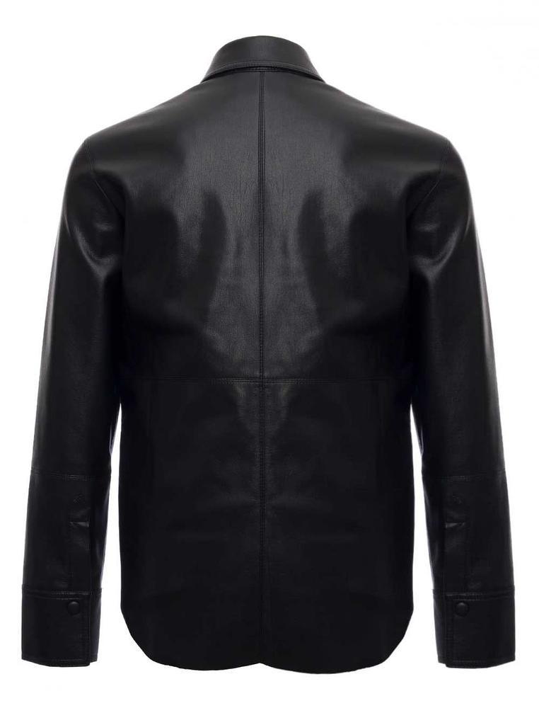 商品Nanushka|Nanushka Black Vegan Leather Shirt,价格¥2458,第4张图片详细描述