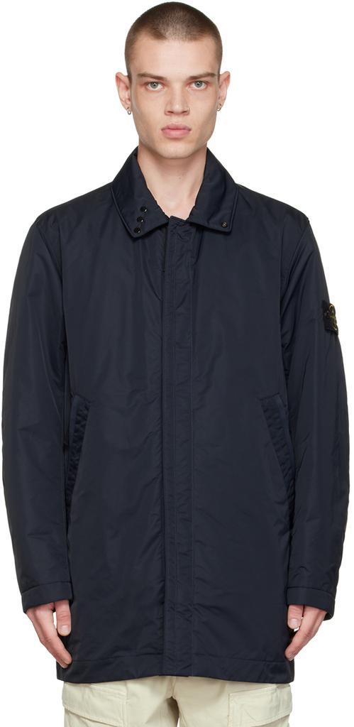 商品Stone Island|Navy Hyper Dense Coat,价格¥9530,第1张图片