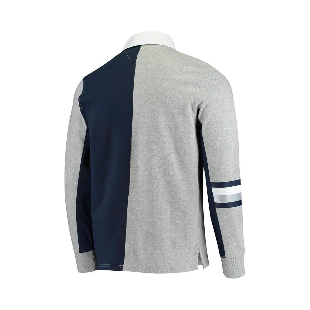 商品Tommy Hilfiger|Men's Heathered Gray Dallas Cowboys Rugby Long Sleeve Polo,价格¥899,第3张图片详细描述