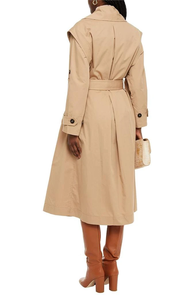 商品Zimmermann|Belted pleated cotton-blend twill trench coat,价格¥4806,第1张图片