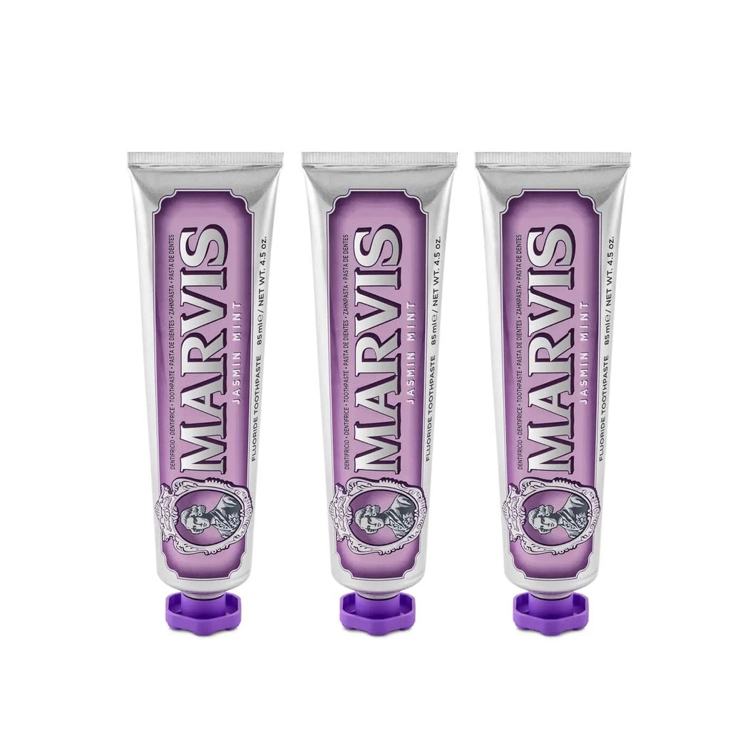 商品Marvis|Marvis 玛尔仕 紫色茉莉薄荷牙膏 - 3*85ml,价格¥233,第1张图片