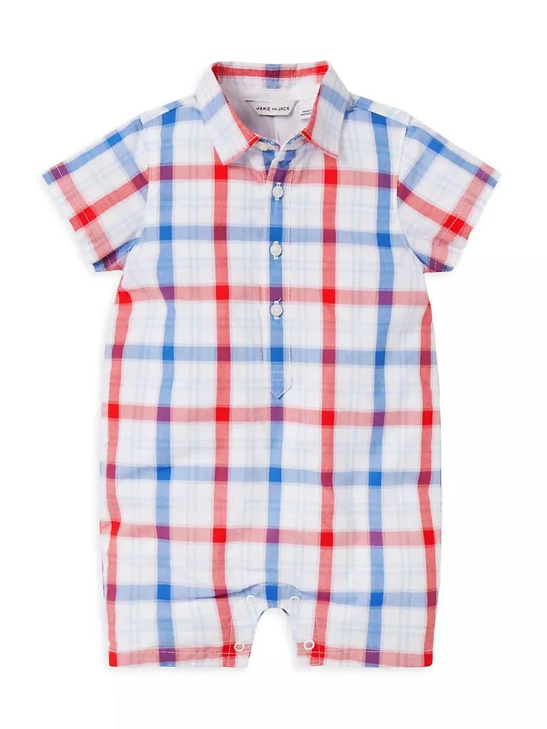 商品Janie and Jack|Baby Boy's The Plaid Romper,价格¥207,第1张图片