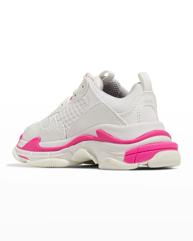 商品Balenciaga|Girl's Triple S Tonal Mix-Media Chunky Sneakers, Baby/Toddler/Kids,价格¥1838,第3张图片详细描述