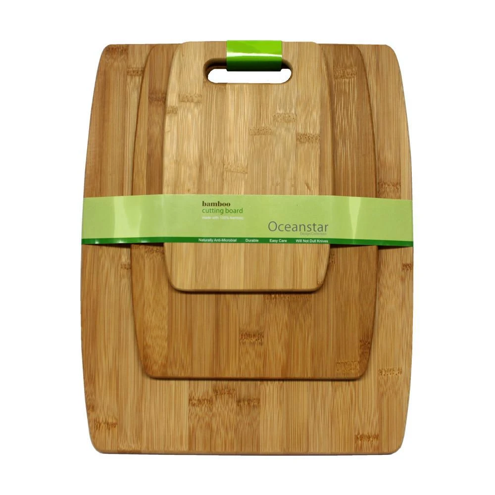 商品Oceanstar|3-Piece Bamboo Cutting Board Set,价格¥320,第2张图片详细描述