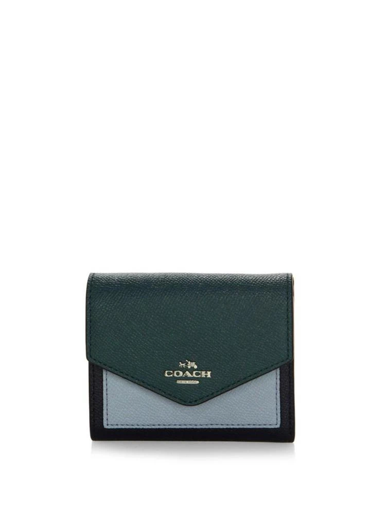 商品Coach|Small Colorblock Leather Bifold Wallet,价格¥735,第1张图片