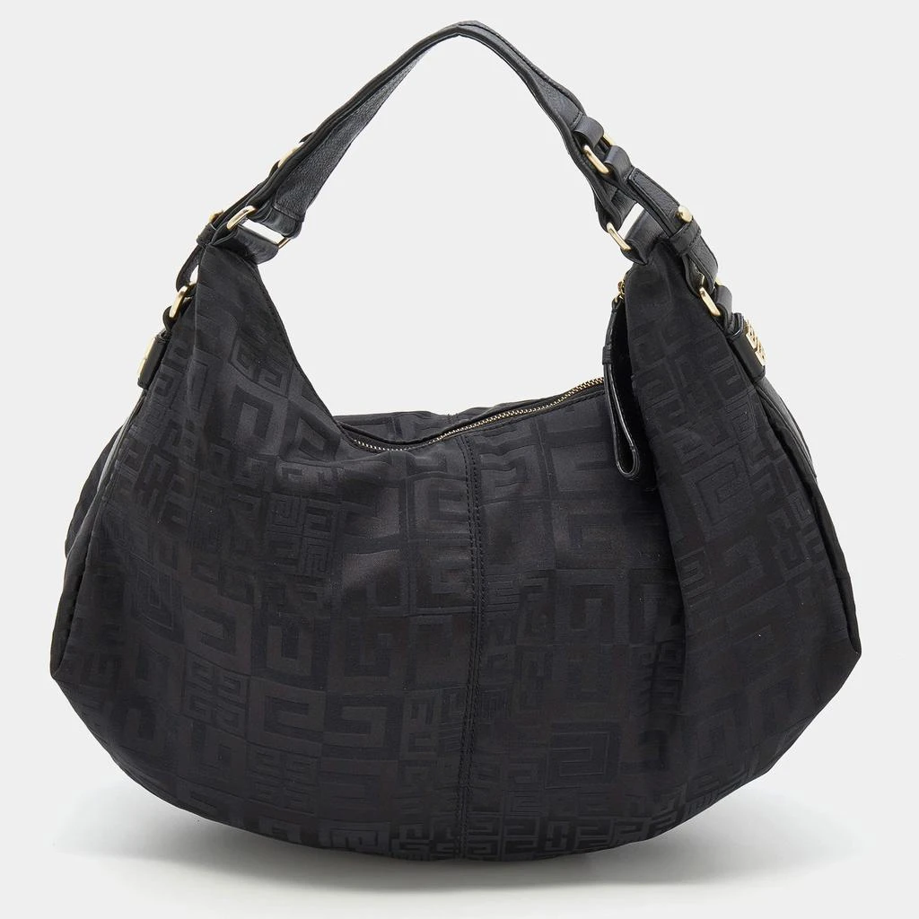 商品[二手商品] Givenchy|Givenchy Black Signature Canvas And Leather Hobo,价格¥1323,第4张图片详细描述