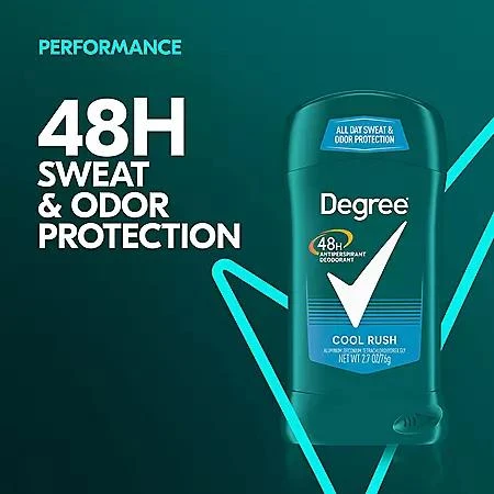 商品Degree|Degree Men Dry Protection Antiperspirant, Cool Rush, 2.7 oz., 5 pk.,价格¥91,第4张图片详细描述