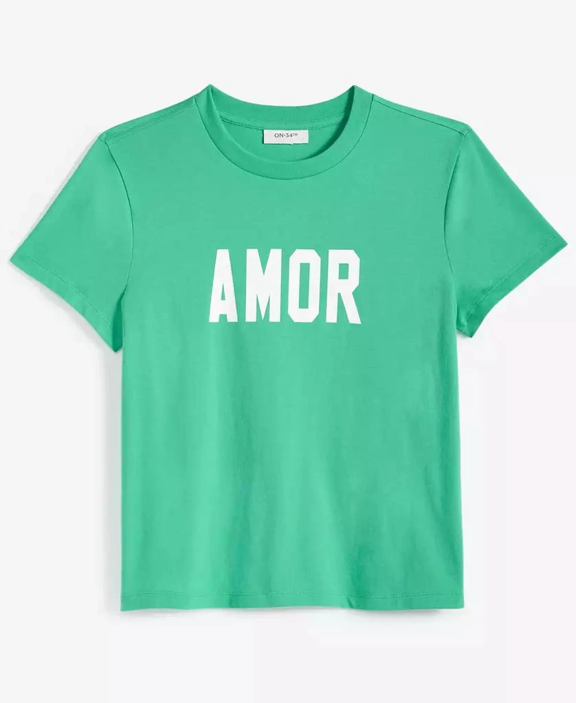 商品On 34th|Women's Amor Short-Sleeve Crewneck Tee, Exclusively at Macy's,价格¥110,第5张图片详细描述