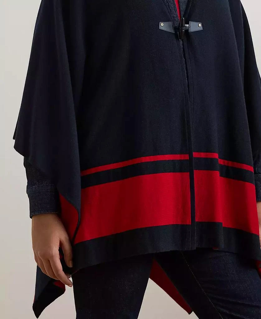 商品Ralph Lauren|Plus Size Two-Tone Poncho,价格¥2276,第4张图片详细描述