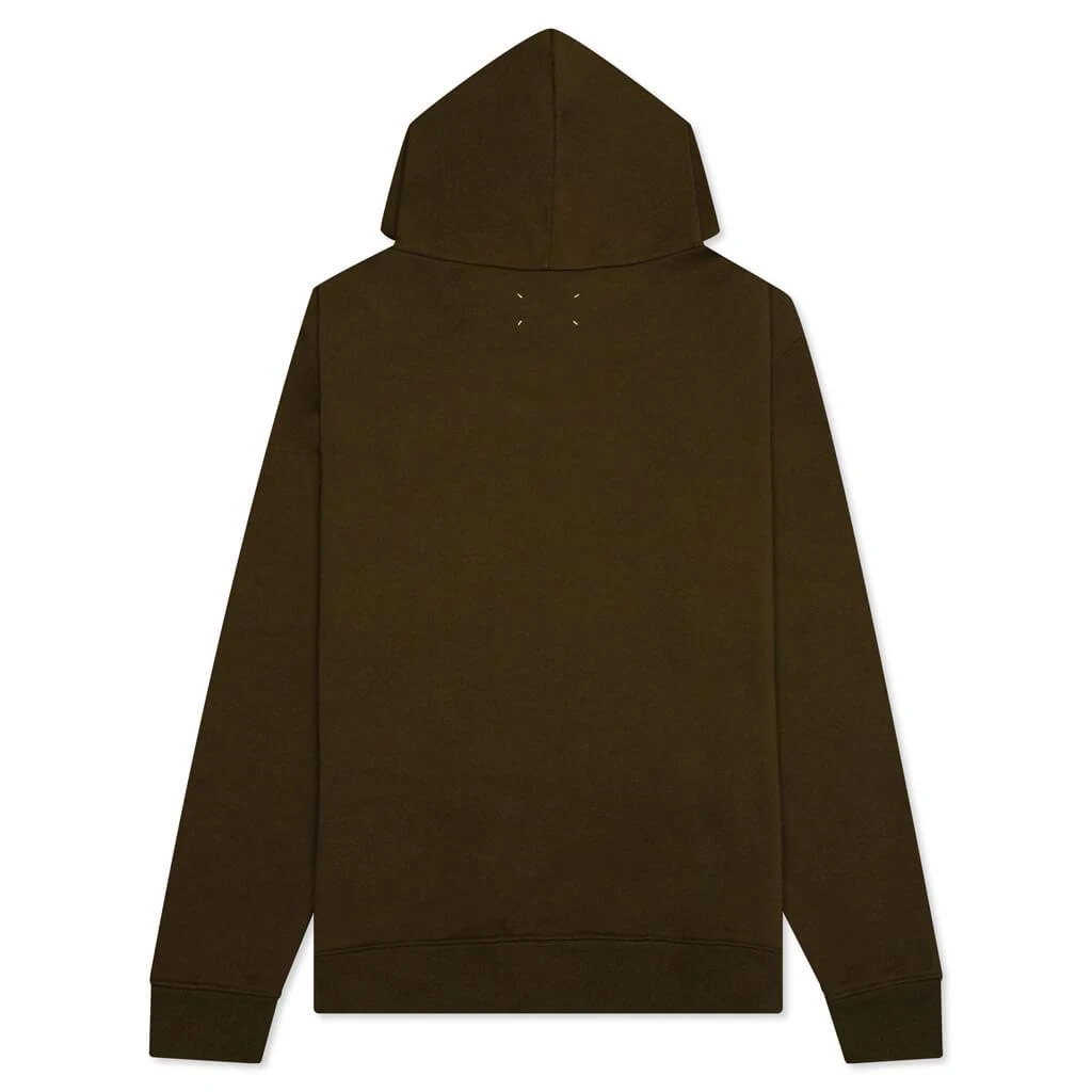 商品MAISON MARGIELA|Mushroom Long-Sleeved Hooded Sweatshirt - Military Olive,价格¥6424,第2张图片详细描述