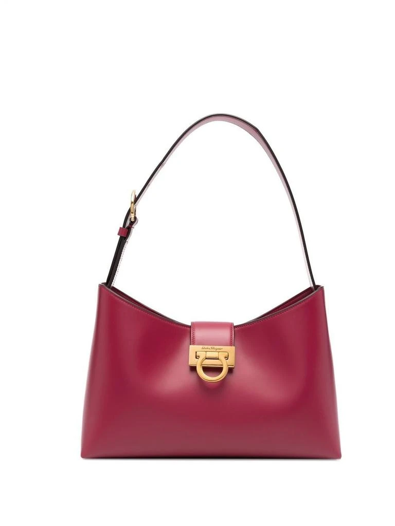 商品Salvatore Ferragamo|SALVATORE FERRAGAMO - Trifolio Leather Shoulder Bag,价格¥15166,第1张图片