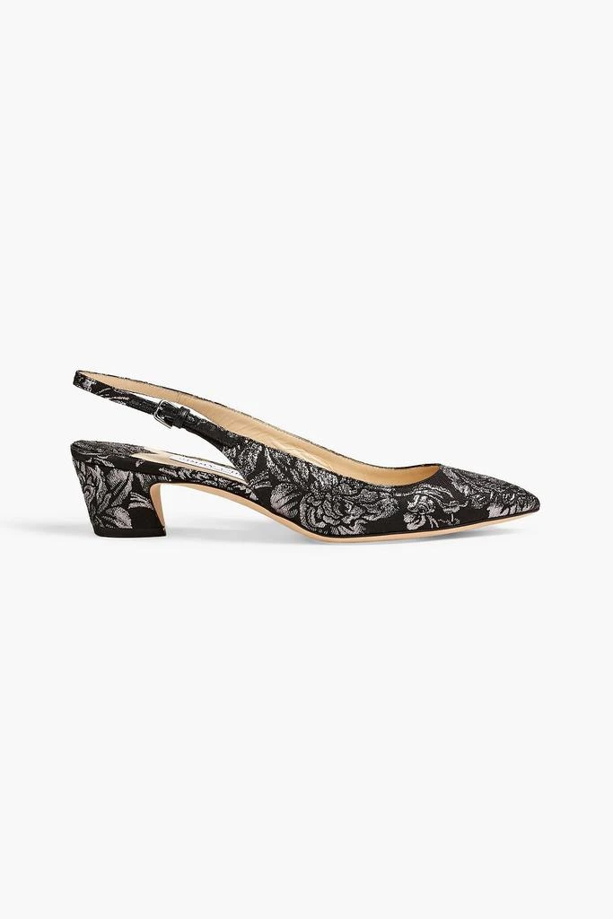 商品Jimmy Choo|Gemma 40 metallic brocade slingback pumps,价格¥2458,第1张图片