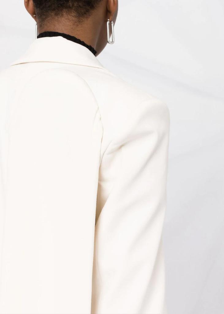 MM6 Maison Margiela Off-White Draped Sleeves Blazer商品第6张图片规格展示